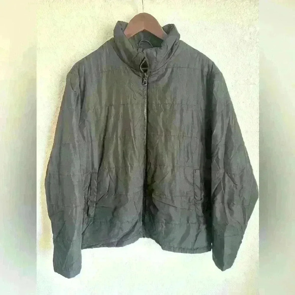 Hawke & Co Performance Black Full Zip Quilted-Style Coat, Size Large - Picture 1 of 5